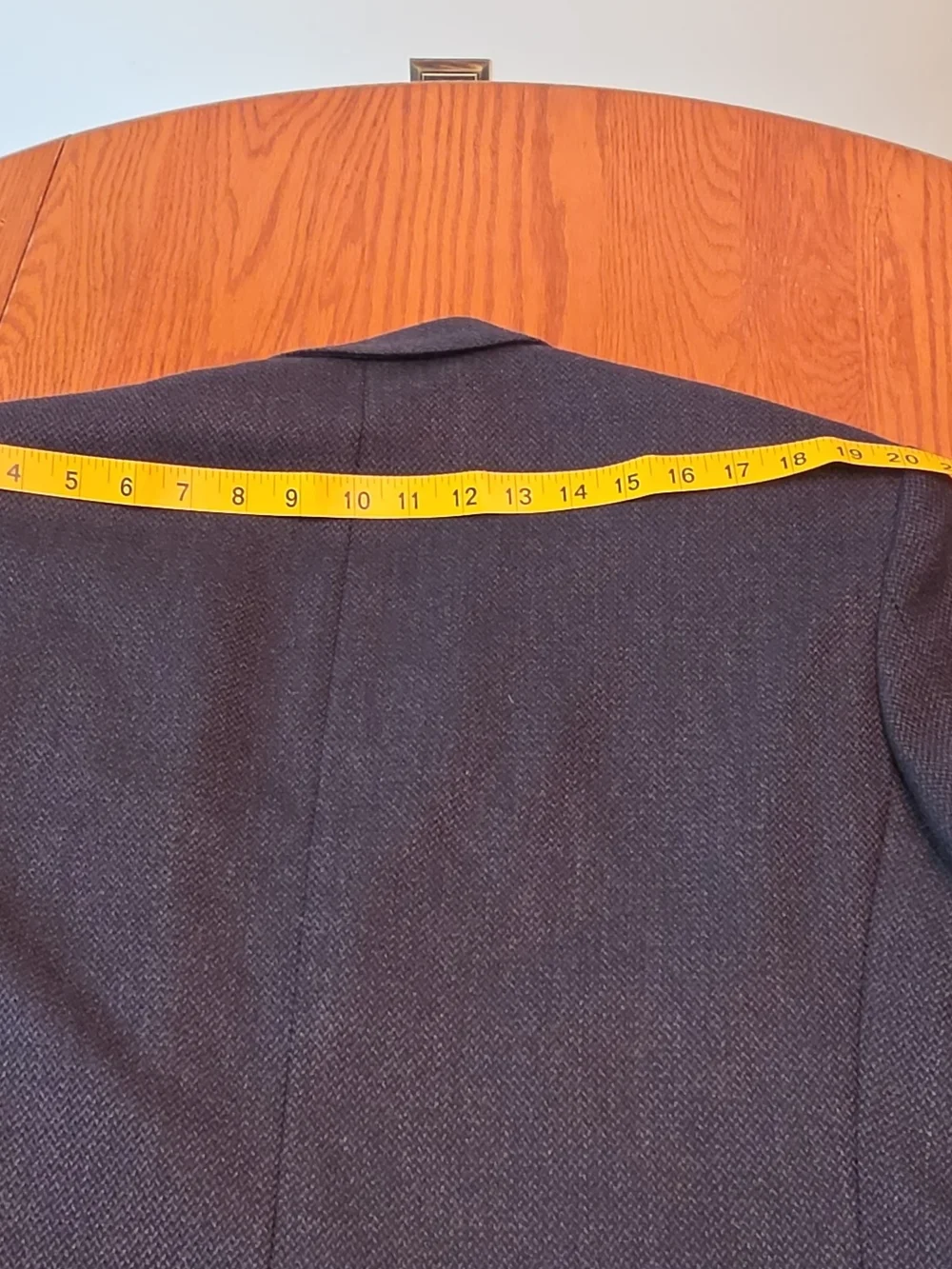 Men's FENZIA Dark Navy Wool Textured Blazer